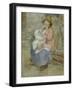 Mother's Joy, c.1885-Pierre-Auguste Renoir-Framed Giclee Print