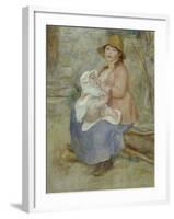 Mother's Joy, c.1885-Pierre-Auguste Renoir-Framed Giclee Print