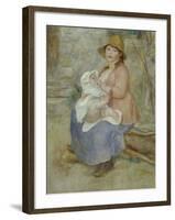 Mother's Joy, c.1885-Pierre-Auguste Renoir-Framed Giclee Print