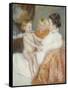 Mother, Sara and the Baby-Mary Cassatt-Framed Stretched Canvas