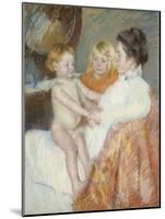 Mother, Sara and the Baby-Mary Cassatt-Mounted Giclee Print