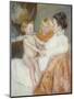 Mother, Sara and the Baby-Mary Cassatt-Mounted Giclee Print