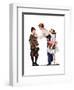 Mother Sending Children Off to School-Norman Rockwell-Framed Giclee Print