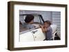 Mother Sitting in Car Laughing with Son-William P. Gottlieb-Framed Photographic Print