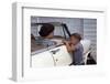 Mother Sitting in Car Laughing with Son-William P. Gottlieb-Framed Photographic Print