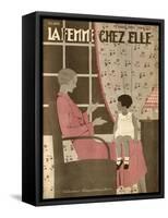Mother Story-Telling-B Baucour-Framed Stretched Canvas