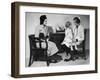 Mother Takes Her Little Girl to a Female Doctor for a Routine Examination-null-Framed Photographic Print