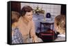 Mother Talking with Children before Dinner-William P. Gottlieb-Framed Stretched Canvas