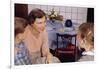Mother Talking with Children before Dinner-William P. Gottlieb-Framed Photographic Print