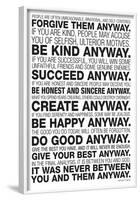 Mother Teresa Anyway Poster-null-Framed Poster