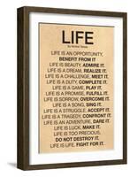 Mother Teresa Life Quote Poster-null-Framed Art Print