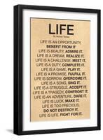 Mother Teresa Life Quote Poster-null-Framed Art Print