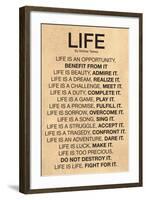 Mother Teresa Life Quote Poster-null-Framed Art Print