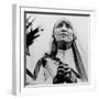 Mother Teresa of Calcutta Prays During a Religious Service-null-Framed Premium Photographic Print