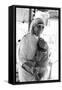 Mother Teresa with a Baby-null-Framed Stretched Canvas