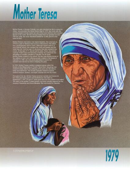 Mother Teresa-null-Lamina Framed Art Print