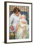 Mother Washing The Tired Child-Mary Cassatt-Framed Art Print