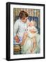 Mother Washing the Tired Child-Mary Cassatt-Framed Art Print