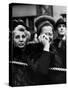 Mother Weeping After Saying Goodbye to Her Serviceman Son at Pennsylvania Station-Alfred Eisenstaedt-Stretched Canvas
