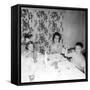 Mother with Children at the Dinner Table, Ca. 1962-null-Framed Stretched Canvas