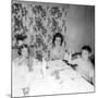 Mother with Children at the Dinner Table, Ca. 1962-null-Mounted Photographic Print