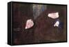 Mother with Children-Gustav Klimt-Framed Stretched Canvas