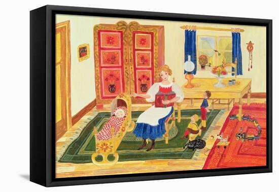 Mother with Children-Ditz-Framed Stretched Canvas