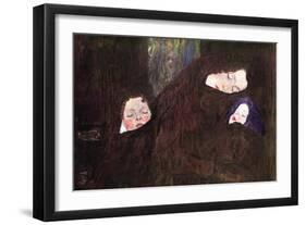 Mother with Children-Gustav Klimt-Framed Art Print