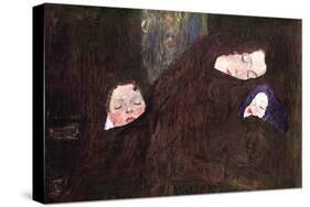 Mother with Children-Gustav Klimt-Stretched Canvas