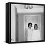 Mother with Her Grade School Graduate Daughter, Ca. 1966-null-Framed Stretched Canvas