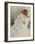 Mother with Left Hand Holding Sara's Chin-Mary Cassatt-Framed Giclee Print