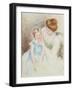 Mother with Left Hand Holding Sara's Chin-Mary Cassatt-Framed Giclee Print