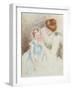 Mother with Left Hand Holding Sara's Chin-Mary Cassatt-Framed Giclee Print