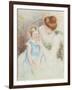 Mother with Left Hand Holding Sara's Chin-Mary Cassatt-Framed Premium Giclee Print