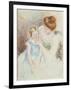 Mother with Left Hand Holding Sara's Chin-Mary Cassatt-Framed Premium Giclee Print