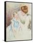 Mother with Left Hand Holding Sara's Chin-Mary Cassatt-Framed Stretched Canvas