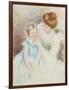 Mother with Left Hand Holding Sara's Chin-Mary Cassatt-Framed Giclee Print