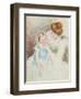 Mother with Left Hand Holding Sara's Chin-Mary Cassatt-Framed Giclee Print