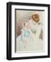 Mother with Left Hand Holding Sara's Chin-Mary Cassatt-Framed Giclee Print