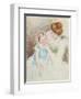 Mother with Left Hand Holding Sara's Chin-Mary Cassatt-Framed Giclee Print