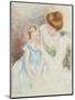 Mother with Left Hand Holding Sara's Chin-Mary Cassatt-Mounted Giclee Print