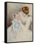 Mother with Left Hand Holding Sara's Chin-Mary Cassatt-Framed Stretched Canvas