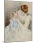 Mother with Left Hand Holding Sara's Chin-Mary Cassatt-Mounted Giclee Print