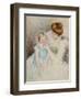 Mother with Left Hand Holding Sara's Chin-Mary Cassatt-Framed Giclee Print