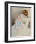 Mother with Left Hand Holding Sara's Chin-Mary Cassatt-Framed Giclee Print