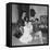 Mother with Son and Daughter in Living Room, Ca. 1960-null-Framed Stretched Canvas