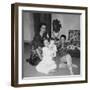 Mother with Son and Daughter in Living Room, Ca. 1960-null-Framed Photographic Print