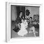 Mother with Son and Daughter in Living Room, Ca. 1960-null-Framed Photographic Print