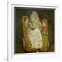 Mother with two children, 1915 Oil on canvas.-Egon Schiele-Framed Giclee Print