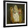 Mother with two children, 1915 Oil on canvas.-Egon Schiele-Framed Giclee Print